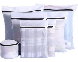 New Age Devi - Waszakken Set van 7 voor Jouw Delicate Wasgoed - Inclusief Waszakje voor Lingerie, BH en Grote Waszakken - Bescherm je Kleding met Onze Kwalitatieve Wasnetten!