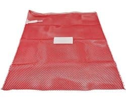 Premium wasnet 60x90 cm - Met knoopsluiting - Rood — afbeelding 1