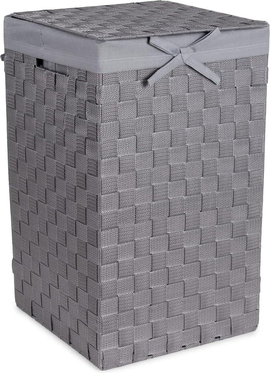 Wasmand Grijs 30 x 30 x H.50 cm - Praktische Opbergmand voor Kleding — afbeelding 1
