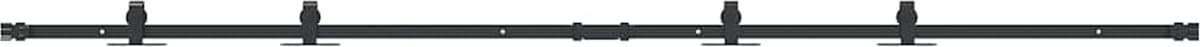 vidaXL - Ophangset - voor - schuifdeur - 213 - cm - koolstofstaal — afbeelding 1