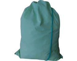 Bluvardi katoenen waszak -XXL- met trekkoord - aqua green