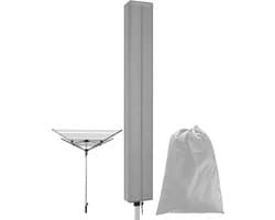 Droogmolen Hoes Universeel - Beschermhoes - 165x16x16 cm - Oxford-stof - Stofdicht, Regenbestendig en Zonwerend - Geschikt voor Tuin, Binnenplaats, Buiten en op de Camping - Grijs — afbeelding 1