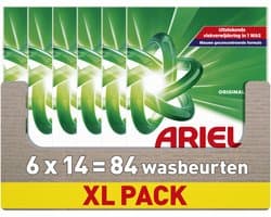 Ariel Snel Oplosbaar Waspoeder Original - 6 x 14 Wasbeurten