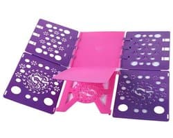 Wasrek voor het opvouwen van kinder- en volwassenenkleding, overhemden en T-shirts, 58*68 cm, paarsroze — afbeelding 1