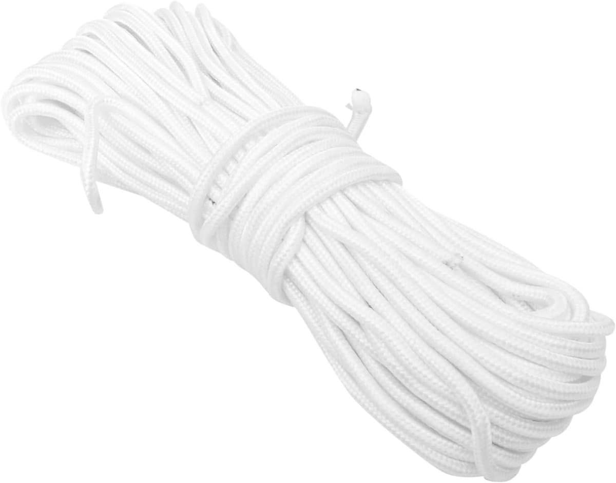 Nylon Touw Kledinglijn - Waslijn Outdoor Touw - Kleding Drogen - Lichtgewicht & Duurzaam - 3000X0.6CM - Wit — afbeelding 1