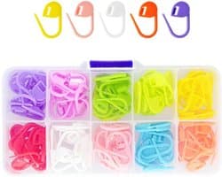 Breinaald Clips - Steekmarkeerders - Breien Haken - Vergrendelbare Clips - 21.1X1.1cm - Multicolor