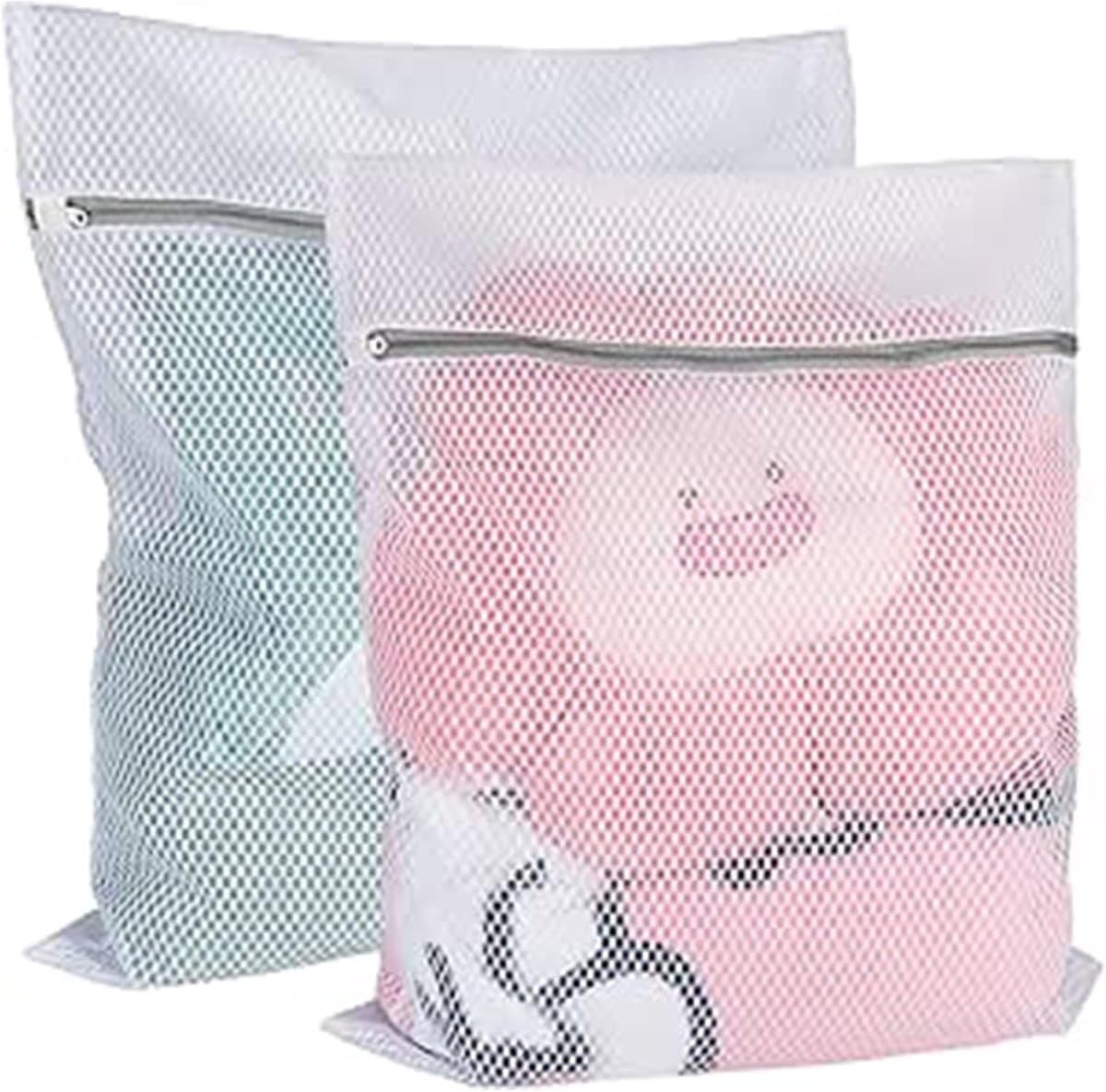 Grote Waszakken met Rits, 2 Stuks Netwaszakken voor Delicate Kleding, Sokken en Ondergoed — afbeelding 1