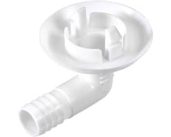 Aansluitstuk voor afvoerslang van airconditioning (elleboogstuk) voor mini-split airco's en raamairco's, 30 mm, 1 stuk