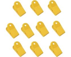 Naaien Craft Clips - Quilt Binding Klemmen - Stoffen Vastzetten - Antislip Ontwerp - 10 stuks - Geel