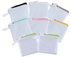 Dailygoods- Waszak Set van 8 - Delicate Mini-Wasmachine Zakken - Fijnmazig Polyester - Opbergzakken met Ritssluiting - 12 x 12 cm - Voor Lingerie en Ondergoed - Waszakken