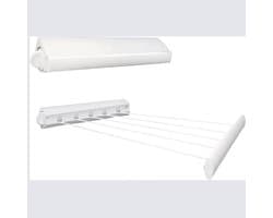 QIN® Droogrek Muur - Droogrek wand - Wasrek Muur - Ovaal - Wit - 49cm x 420cm x 8cm