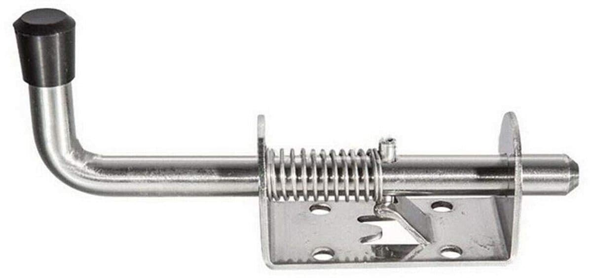 Shopcentral - Springbolts - Heavy Duty - 120mm - Zwart - Garagedeur - Staldeur - Veiligheidssluiting - Stevig ontwerp — afbeelding 1