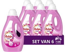 Robijn Vloeibaar Wasmiddel - Color Pink Sensation - 6 x 20 wasbeurten