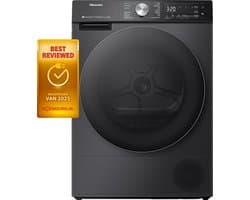 Hisense 5S Serie DH5S102BB - Wasdroger met Energielabel C - Warmtepompdroger - 10kg - ConnectLife - Basket Dry