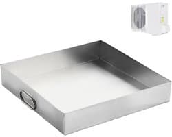 Lekbak Wasmachine Airco - Afvoerbak Condenswater - Vloer Beschermen - Roestvrij Staal - 50x50x5cm