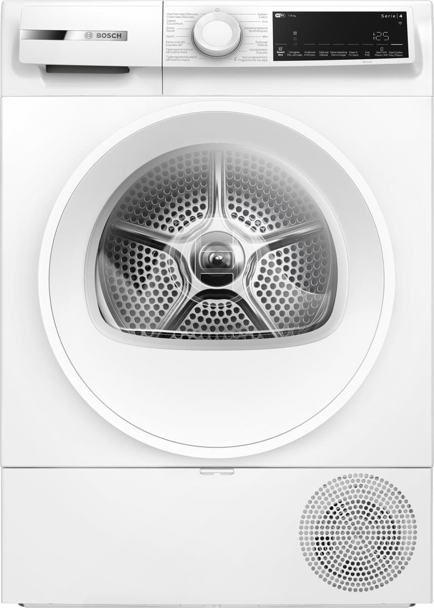 Bosch Serie 6 WQJ23200FG - Warmtepompdroger - 8 kg - Auto Dry droogt automatisch tot de gewenste droogtegraad - Home Connect - Wit - NL/FR Display — afbeelding 1