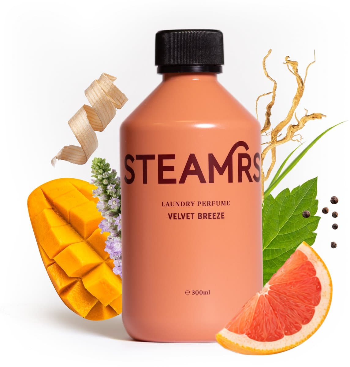 STEAMRS - Luxe Wasparfum - Velvet Breeze - 300 ml Designer parfum voor je kleding - 30-40 wasbeurten - Verzorgend voor textiel — afbeelding 1