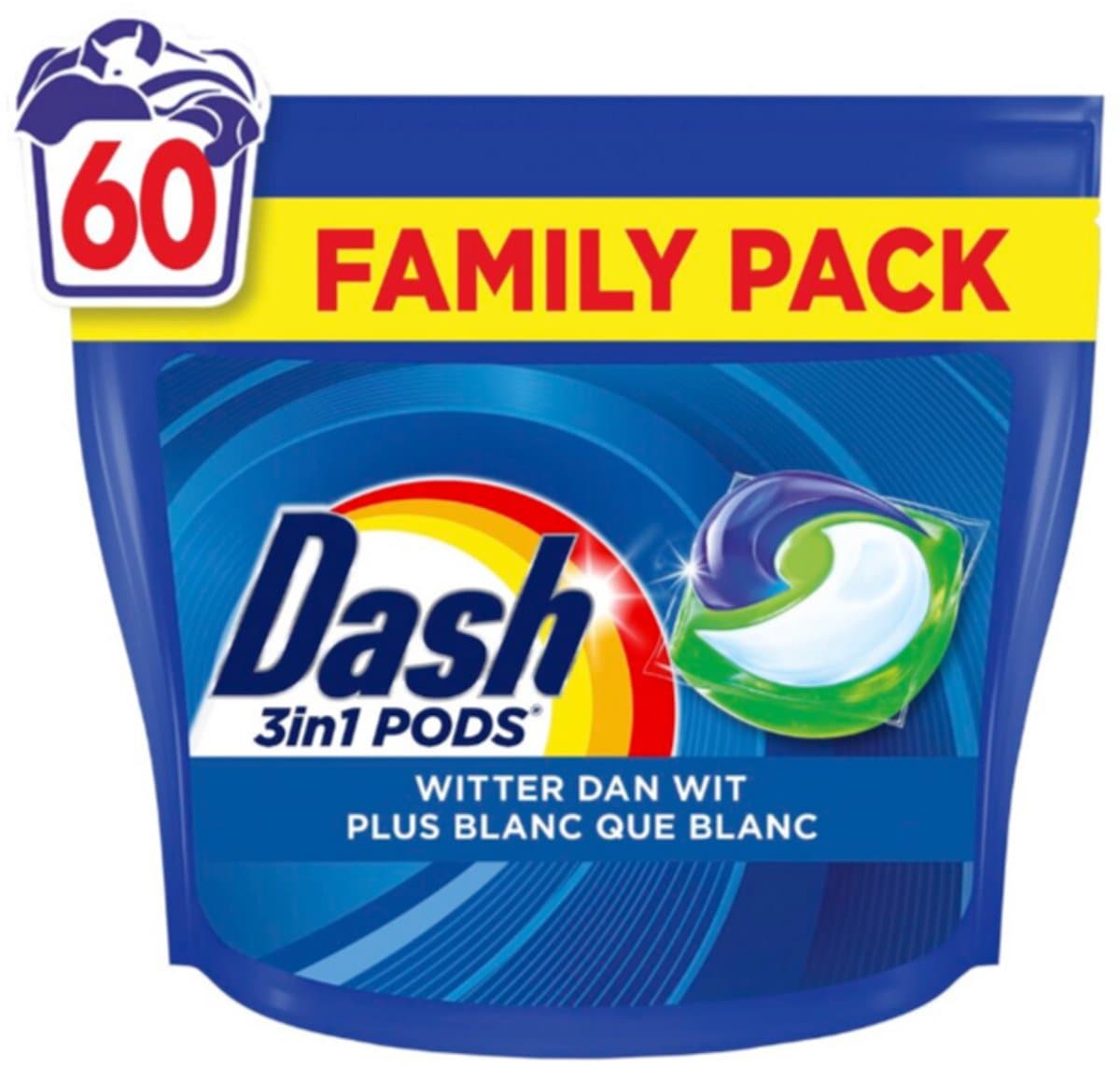 Dash Witter Dan Wit 3-in-1 Pods 60 stuks — afbeelding 1