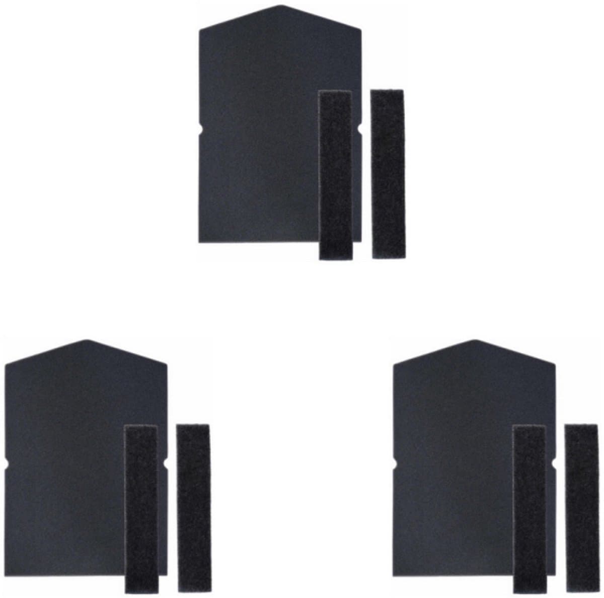 3 filtersets - filerpads - geschikt voor Miele wasdroger sponsfilterpads 6057930 9688381 - Wasmachine- & drogeronderhoud - zwart — afbeelding 1