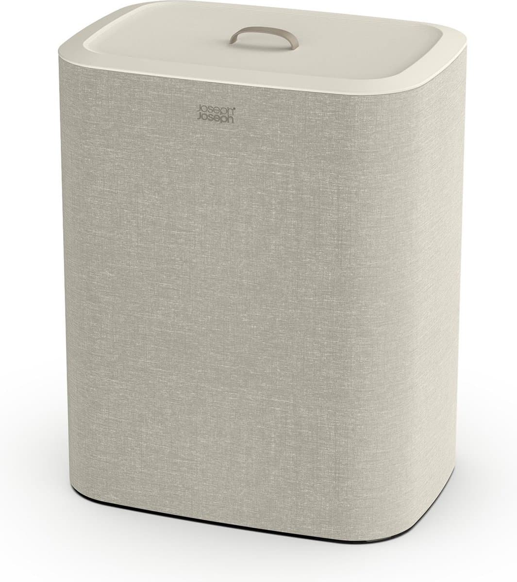 Joseph Joseph Tota Wasmand - 2 Compartimenten – Was Sorteren – 90 Liter - Ecru — afbeelding 1