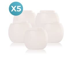 FAVE® Doseerbol - 5 Stuks - 230 ML - Wasbollen Wasmachine - Duurzame Wasballen - Wasbolletje Wasmiddel Vloeibaar