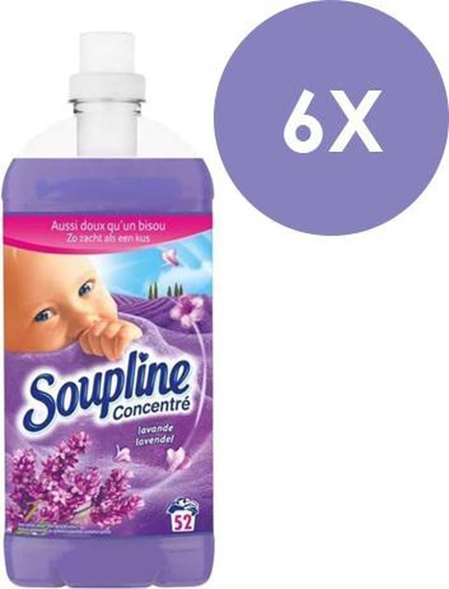 Soupline - Wasverzachter - Lavendel - 6 x 1.3L (312 wasbeurten) — afbeelding 1