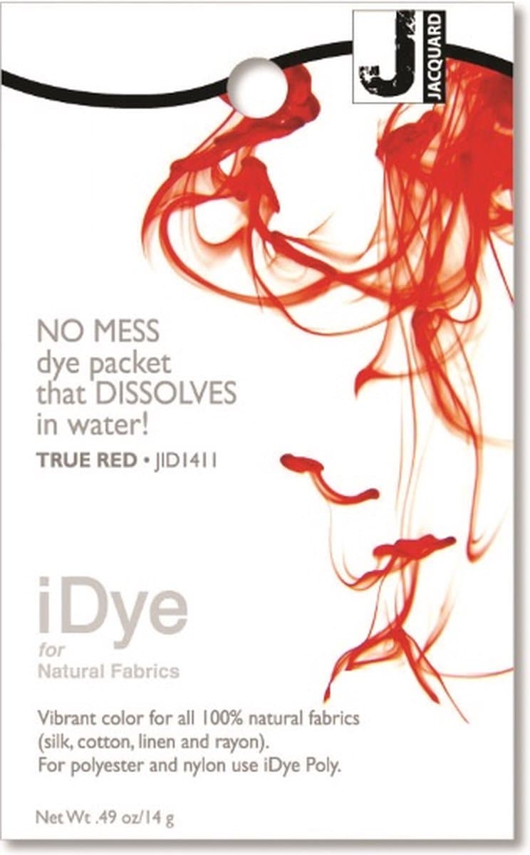Jacquard textielverf iDye Natural 14 gr rood voor natuurlijke stoffen. — afbeelding 1