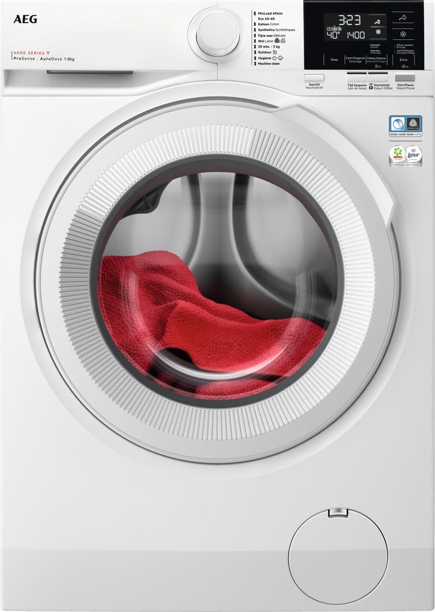AEG LR63Q842 6000 serie ProSense® - Wasmachine - Energielabel A - 1400 toeren - 8 kg - NL/FR — afbeelding 1