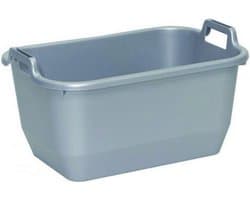 Wasmand Gesloten Rechthoekig 56x38x26cm - 35 L Grijs Keeeper