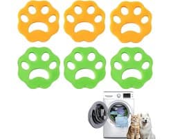 6-delige set epilator voor dierenharen, anti-haren wasmachine, herbruikbaar om haren te verwijderen, epilator voor huisdieren, voor het verwijderen van haren van huisdieren en mensen.