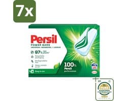 7 x Persil Power Bars - Wasmiddeltabletten - Gekleurde Was - 16 Wasbeurten - Grootverpakking - Wasmiddelbar - Gekleurde Was - Wasmiddel Tablet - Duurzame Was - Reinigingsbar