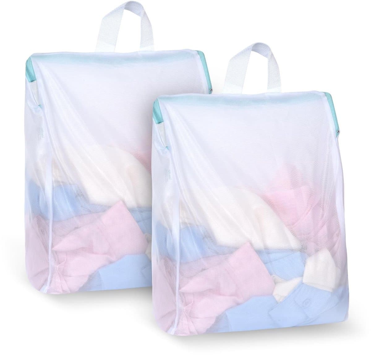 Solidchoice - 2 Stuks Wasnet Klein met Ritssluiting voor Fijnwasgoed — afbeelding 1