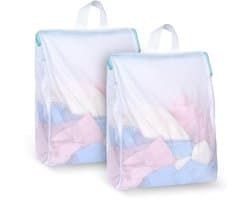 Solidchoice - 2 Stuks Wasnet Klein met Ritssluiting voor Fijnwasgoed