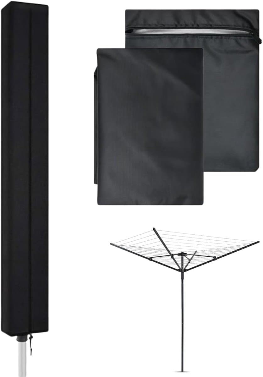 Waslijn afdekking 180 cm - 420D Oxford-stof - weerbestendig - bescherming voor wasdroger - ShopVlot — afbeelding 1