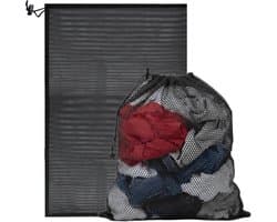 Waszakken 70 x 90 cm - Grote wasnetten met trekkoord - Herbruikbaar voor kleding en beddengoed - ShopVlot