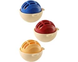 Herbruikbare pluizenballen voor wasmachine - pack van 3 - microvezel - effectief tegen dierenhaar en pluis - ShopVlot