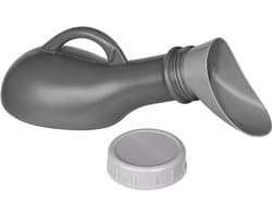 Fles Uniseks Draagbare Urine Fles Toilet met Vrouwelijke Trechter, Lekdichte Reis Mannelijke Plas Flessen 1L Schroefdop Plastic Urine Container voor Vrouwen Mannen Kamperen Tent Noodgeval