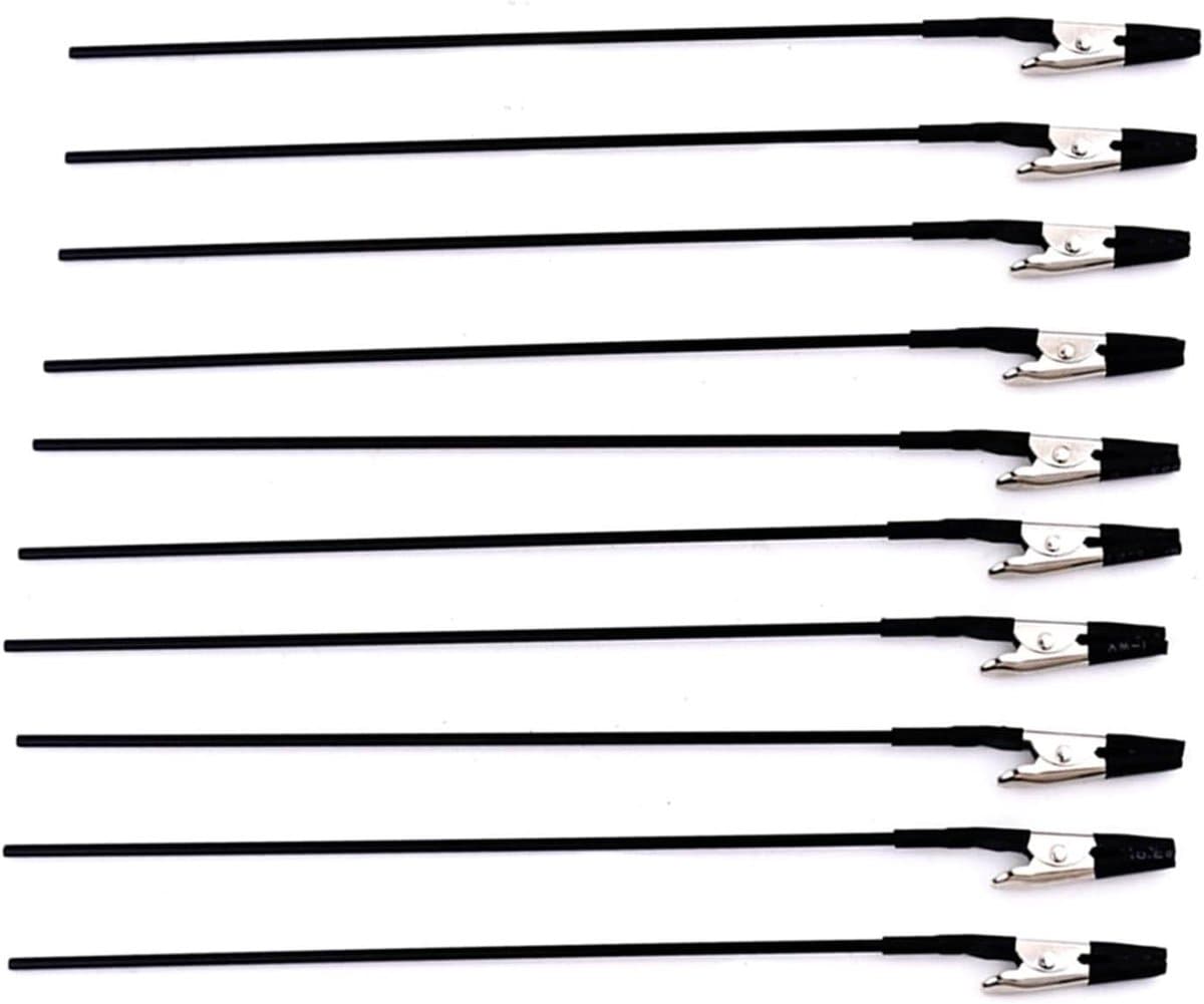 Buigbare Clips - Miniatuurhouders Klemmen - Model Schilderen - Rubberen Beschermtips - 10 stuks - Metaal — afbeelding 1