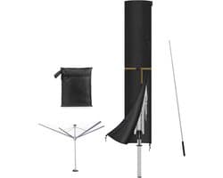 Beschermhoes voor Tuindroger met Rotatable Telescopische Stang, Waterdicht en UV-Bescherming, 170 x 32 cm