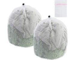 Waszak voor wasmachine, waszak met koordstopper, wasnet, klein, herbruikbaar, waszak om vervorming en vouwen van kleding te voorkomen, beschermt kleding