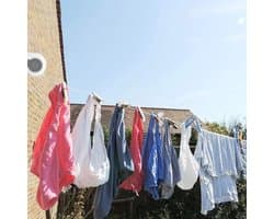 Duurzame waslijn van ABS voor thuisgebruik - Ideaal voor binnen en buiten, eenvoudig te installeren en ruimtebesparend