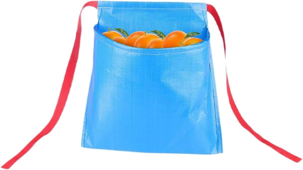 Oogstschort Nylon - Fruit Verzamel - Tuinwerkzaamheden - Waterbestendig Ontwerp - 30x30x18cm - Blauw — afbeelding 1