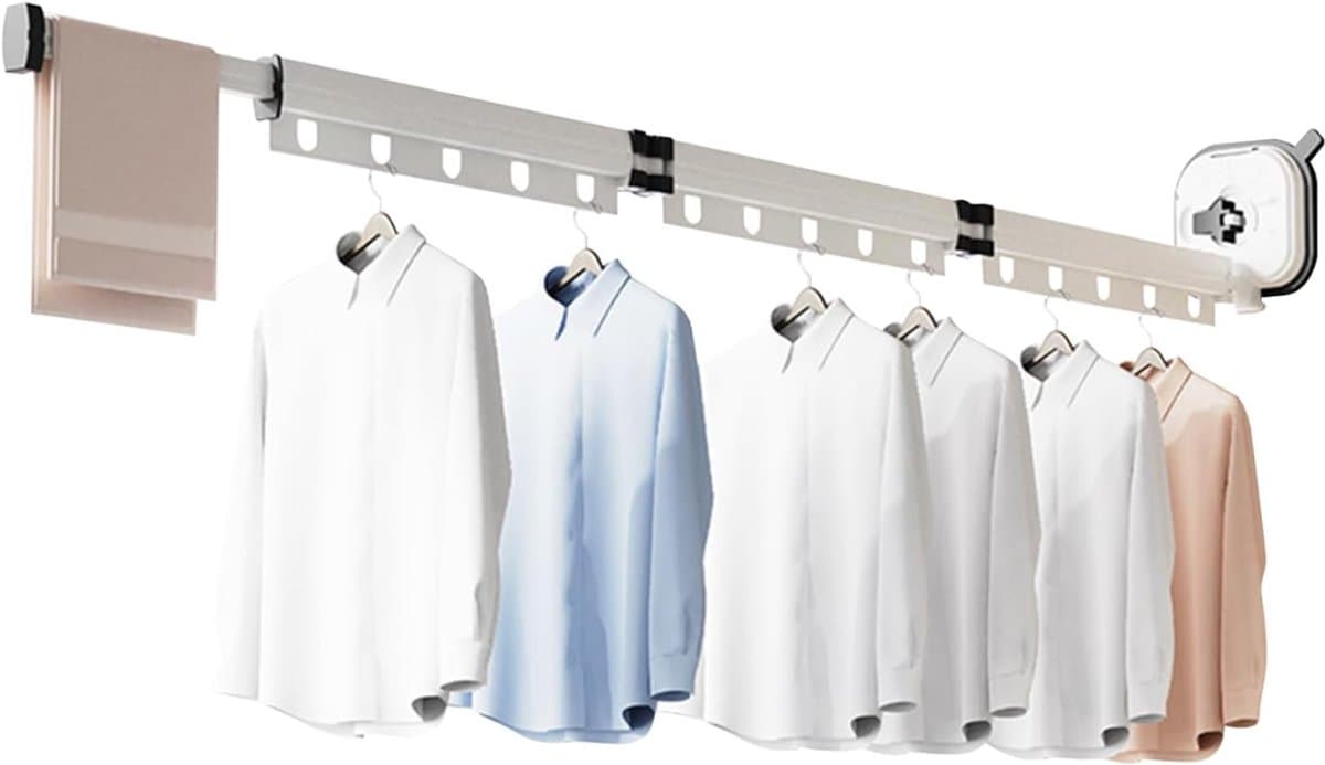 CLVP® Wanddroogrek - Droogrek Inklapbaar - Wasrek - Droogtoren - Droogrekken - Wit — afbeelding 1