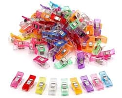 100 Stuks Multifunctionele Stofklemmen voor Naaien, Quilten en Knutselen
