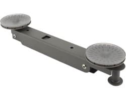 Intrekbaar Droogrek - Wandrek Wasrek - Kleding Drogen - Sterke Zuignap Bevestiging - 28 cm Lengte - Zwart