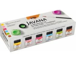 Javana textielverf set – Sunny kleuren – Voor lichte stoffen