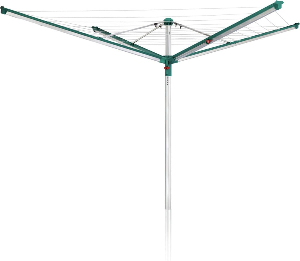 Leifheit droogmolen Linomatic 500 Deluxe incl. bodemhuls - 50 m drooglengte - 5 wasmachineladingen - antraciet — afbeelding 1