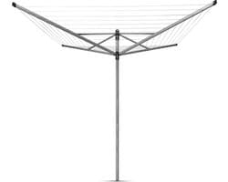 Brabantia Lift-O-Matic Droogmolen - met Metalen Grondanker - 50 m - Metallic Grey