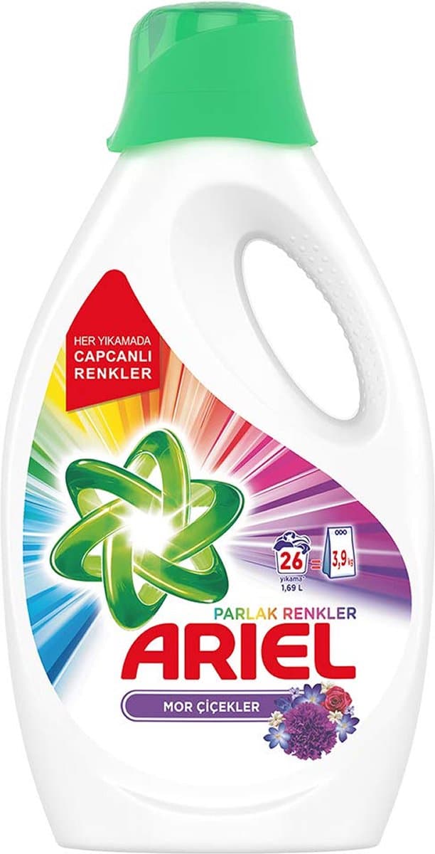 Ariel - Color - Wasmiddel - Vloeibaar - Paarse Bloem - 1,69L - 26 Wasbeurten — afbeelding 1