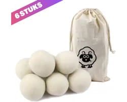 BathQueen XXL drogerballen - Wasdrogerballen - Wasballen - Beige - 6 stuks